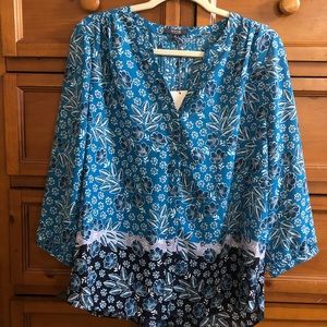 NYDJ Pintuck Top NWT